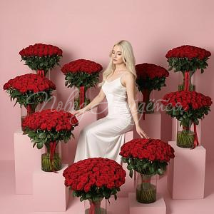 Букет 1001 красная роза