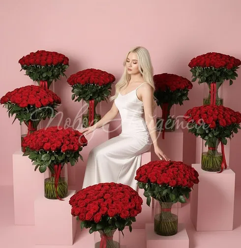 Букет 1001 красная роза — Повод Найдется