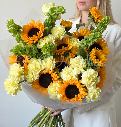 Букеты с подсолнухами Букет Летние приключения