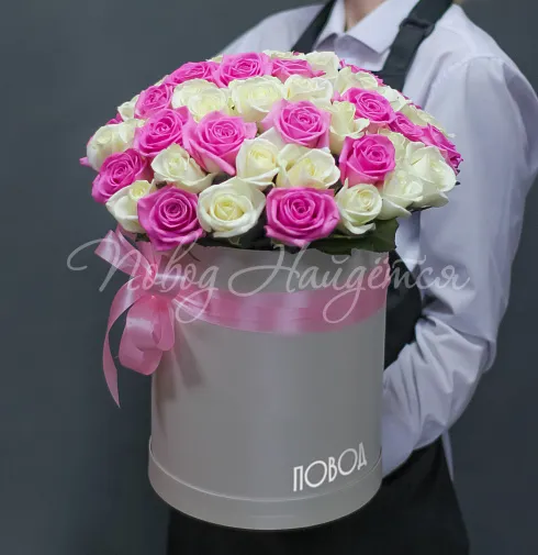 Корзина Розовый шарм — Повод Найдется