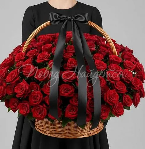 Букет Траурная корзина №5 — Повод Найдется