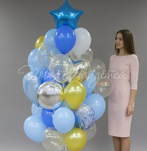 Облако шаров "Свежая волна"