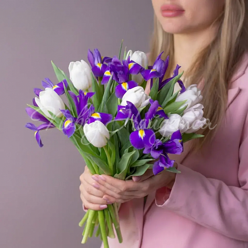 Букет с ТЮЛЬПАНАМИ Букет В ожидании весны