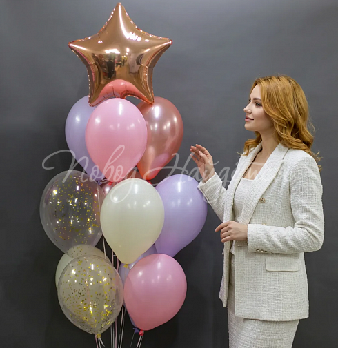 Облако шаров"Солнце в облаках"