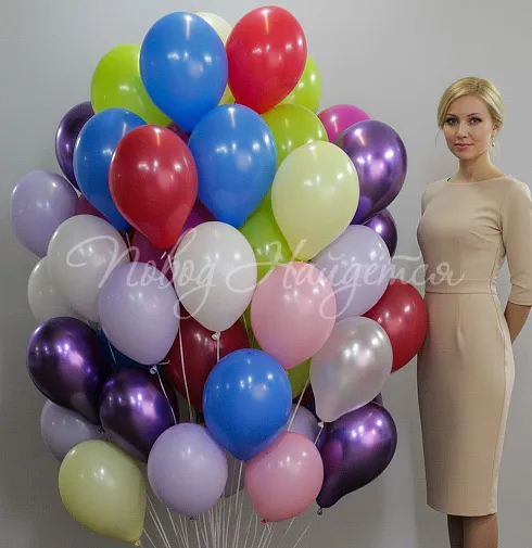 Облако шаров"Микс цветов"