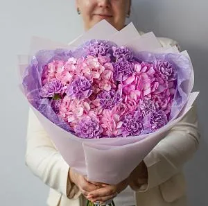 ГОРТЕНЗИИ Букет Яркий дабл