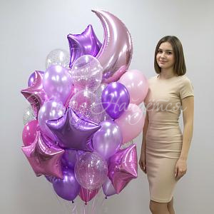 Облако шаров"Розовые сны"