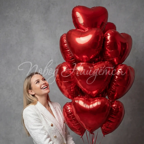 Обычные шары, облака из шаров Облако шаров "Сердечно обнимаю"