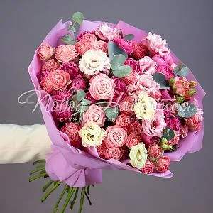 Пионовидные розы Букет Прекрасное рядом