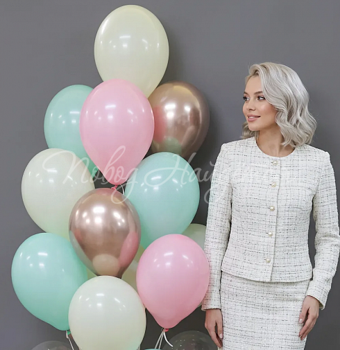 Облако шаров"Мятная конфетка"