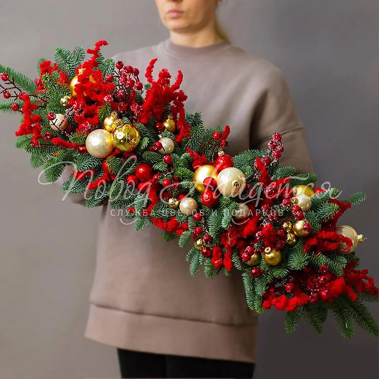 Цветочная композиция Треск камина